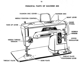 Singer Model 403A Sewing Machine Parts