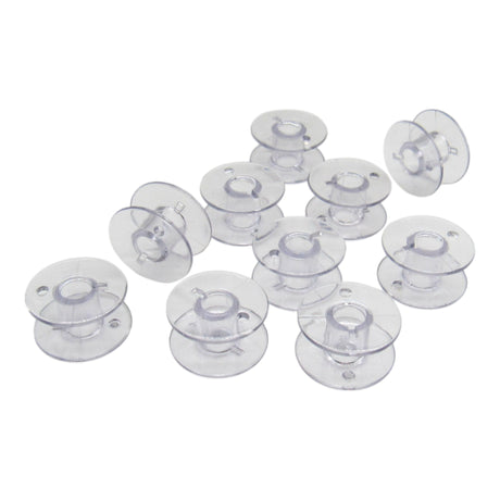 (10) Plastic Bobbins for Top Loading - Part # 141000526 - Central Michigan Sewing Supplies