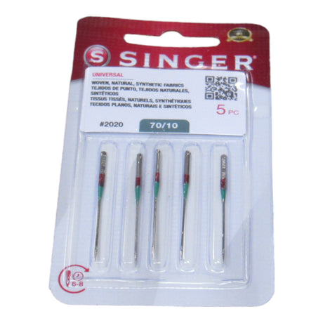 Sewing Machine Needles - Singer Brand Red #2020 - Sharp Point 5 pack - Central Michigan Sewing Supplies