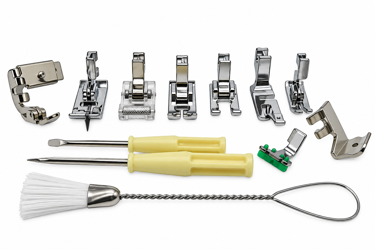 11-Piece Low Shank Presser Feet Set - Singer, Kenmore, Brother, Elna, Pfaff, Viking & More