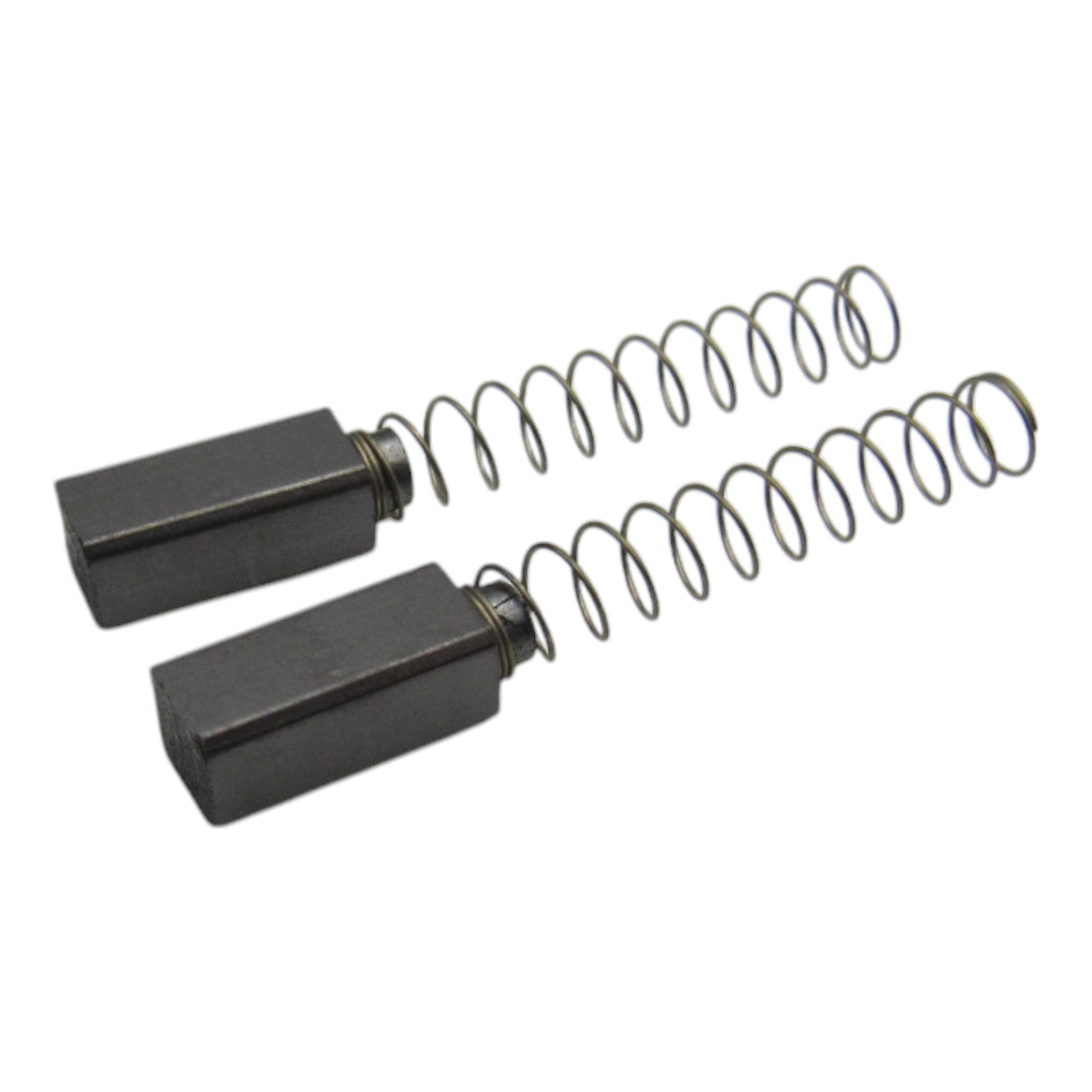(2) Carbon Motor Brushes with Springs 5 mm x 6 mm x 12 mm - Elna Part # 440236-20 - Central Michigan Sewing Supplies
