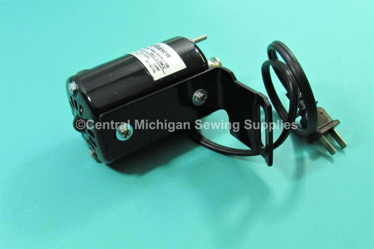 New Replacement Alphasew Sewing Machine Motor 9000 RPM L-Bracket 1.5 AMP Fits Montgomery Ward Model URR 185, URR 188, URR 385, UHT J272 - Central Michigan Sewing Supplies