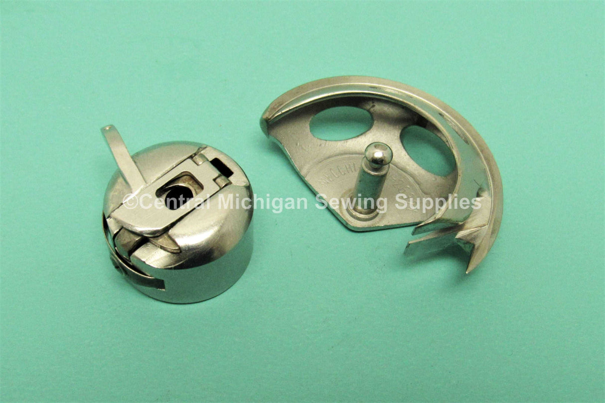 Original Bobbin Case & Hook Fits Necchi SuperNova, Julia, Ultra, Bu Mira, Bu Nova Part # 20176 & 26327 - Central Michigan Sewing Supplies