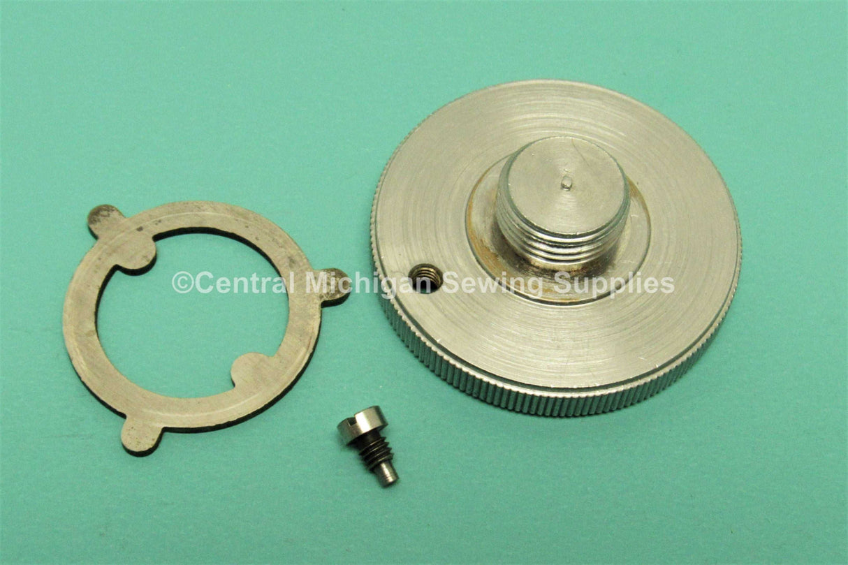 Necchi Sewing Machine BU Mira Stop Motion Knob & Set Screw - Central Michigan Sewing Supplies