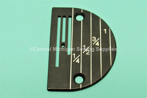 Needle Plate With Line Gauge - Singer Part # 12482 - Central Michigan Sewing Supplies