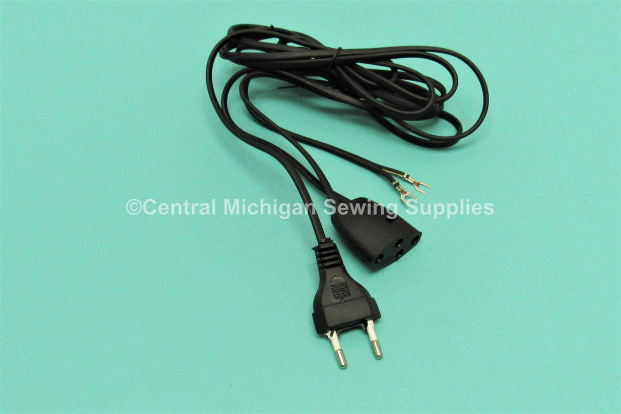 New Replacement Power Cord 220 VOLT Fits Necchi 513 Lelia, 534 Supernova Julia, Esperia, Mirella, Supernova & Supernova Ultra.