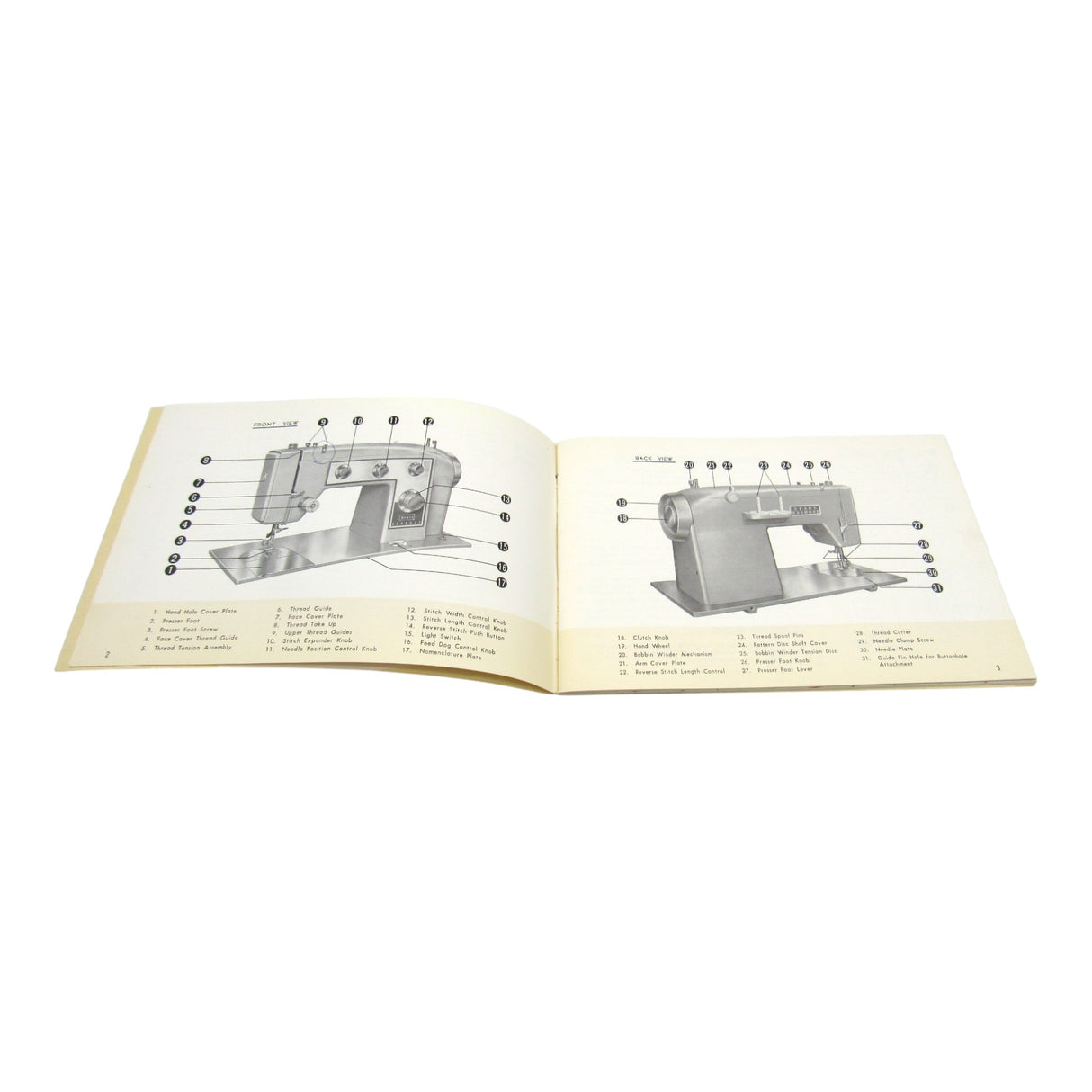 Original Kenmore Model 158.1801 Instruction Manual - Central Michigan Sewing Supplies