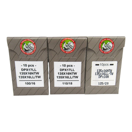 Organ Industrial Leather Point Sewing Machine Needles - 135X16 DPX17 (10-Pack) - Central Michigan Sewing Supplies