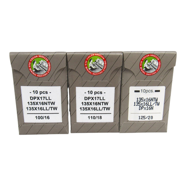 Organ Industrial Leather Point Sewing Machine Needles - 135X16 DPX17 (10-Pack) - Central Michigan Sewing Supplies