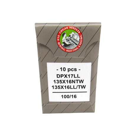 Organ Industrial Leather Point Sewing Machine Needles - 135X16 DPX17 (10-Pack) - Central Michigan Sewing Supplies