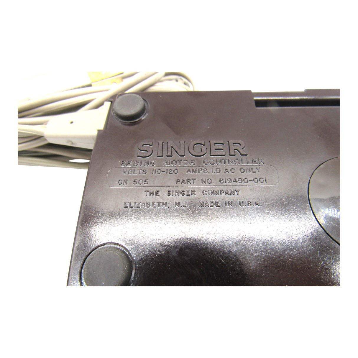 Original Singer Foot Control Part # 619494-001 - Central Michigan Sewing Supplies