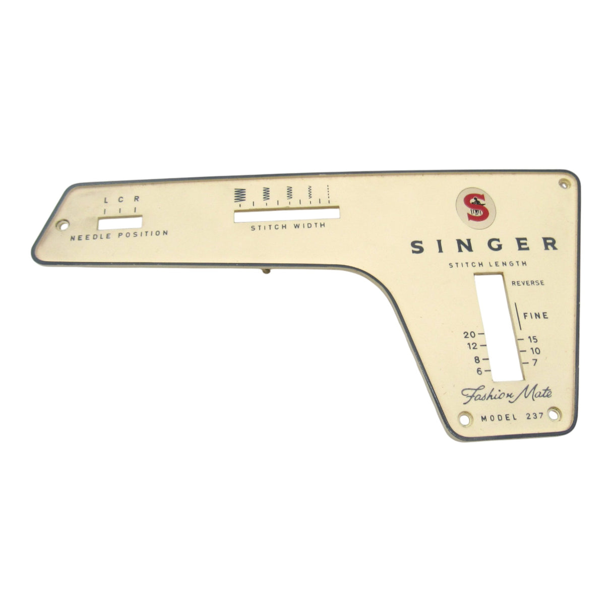 Vintage Original Face Plate - Fits Singer Model 237 - Central Michigan Sewing Supplies