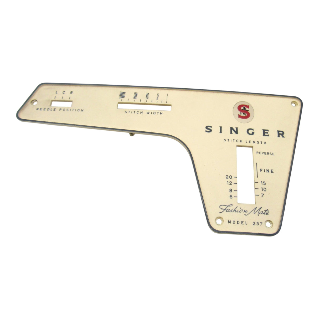 Vintage Original Face Plate - Fits Singer Model 237 - Central Michigan Sewing Supplies