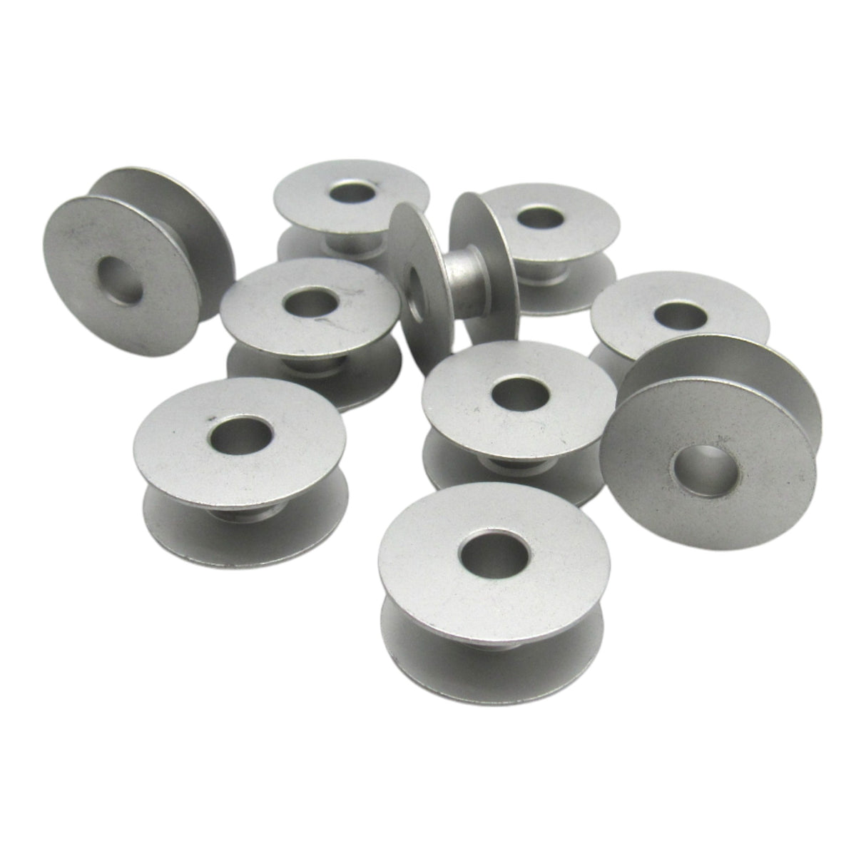 (10) Aluminum One Piece Bobbins - Singer Part # 272152 - Central Michigan Sewing Supplies