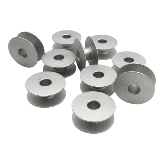 (10) Aluminum One Piece Bobbins - Singer Part # 272152 - Central Michigan Sewing Supplies