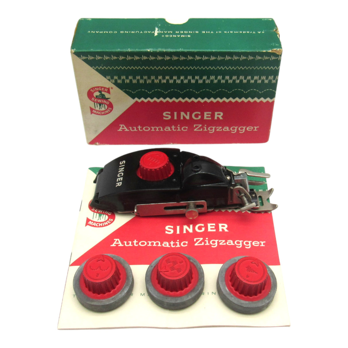 Singer Automatic Zigzagger Attachment #161103 - Slant Needle Models 301, 301A, 404 with Cams