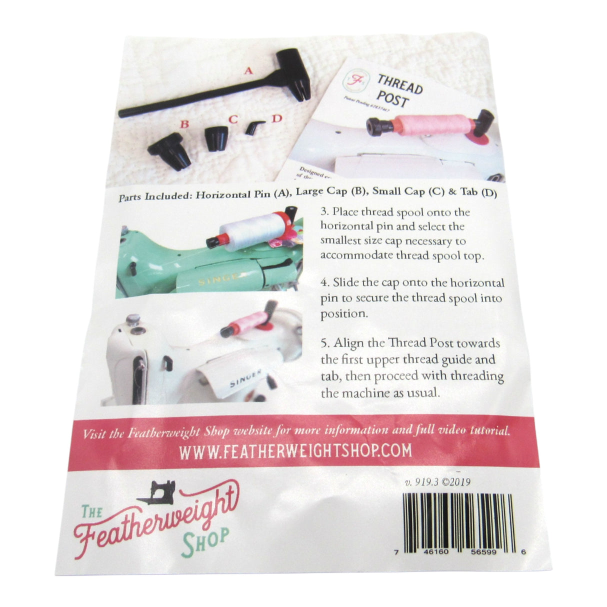 Thread Post for Vintage Singer Sewing Machines - Central Michigan Sewing Supplies