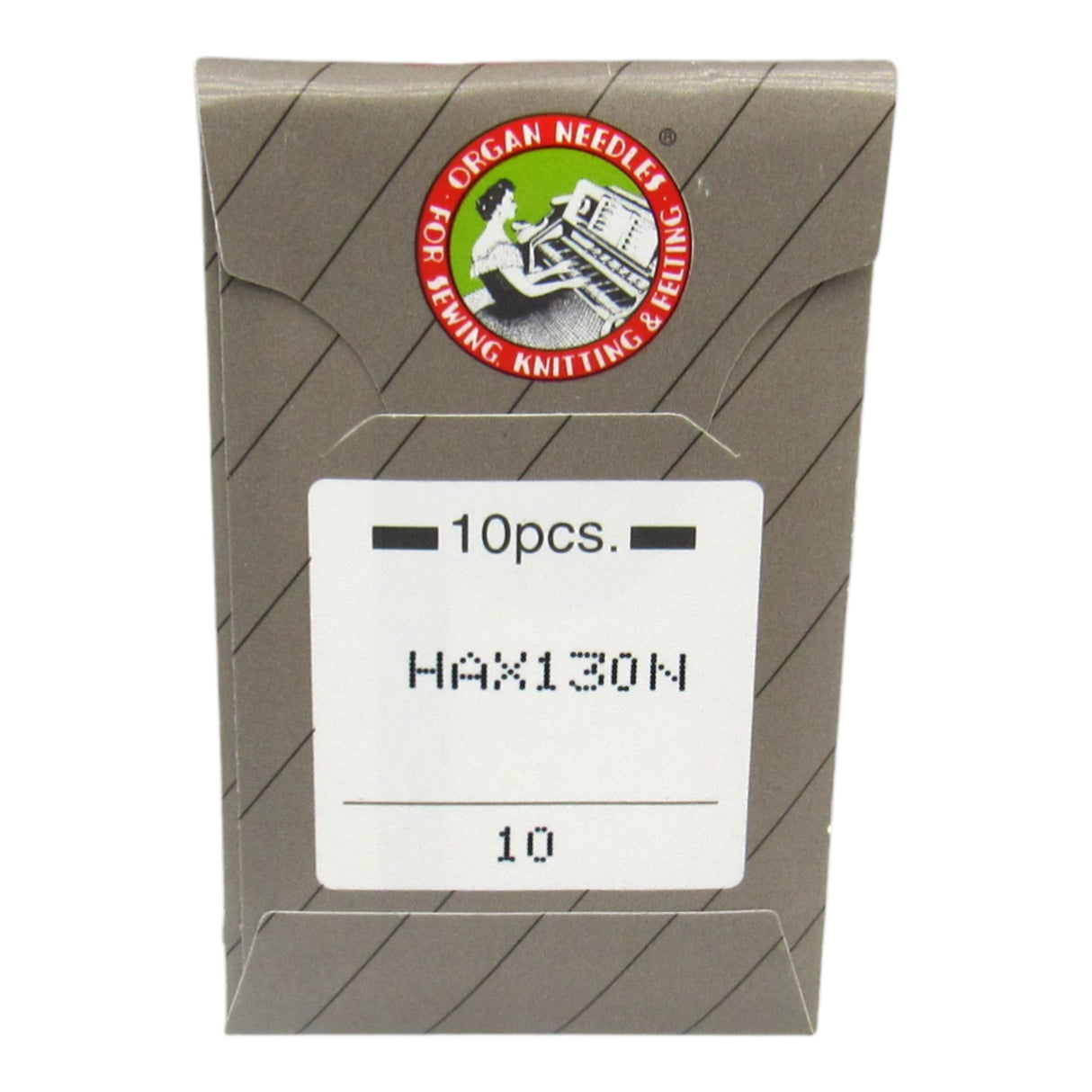 Organ HAx130N Top-Stitch/Decorative Needles - Chrome Finish (10-Pack) - Central Michigan Sewing Supplies