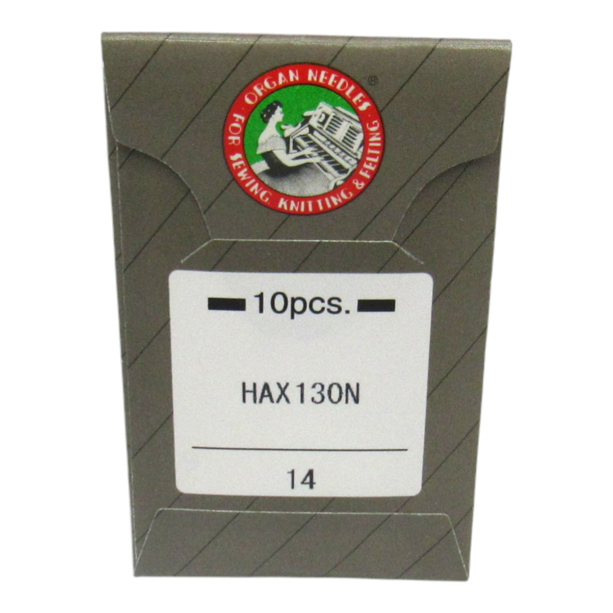 Organ HAx130N Top-Stitch/Decorative Needles - Chrome Finish (10-Pack) - Central Michigan Sewing Supplies