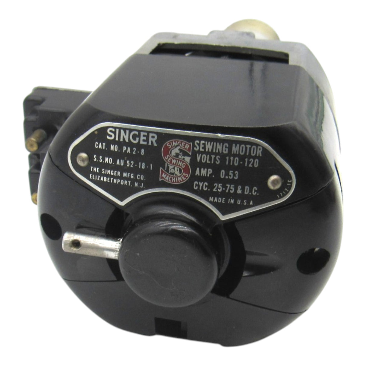 Singer Motor PA2-8 for Singer 301 & 301A Sewing Machines - Central Michigan Sewing Supplies