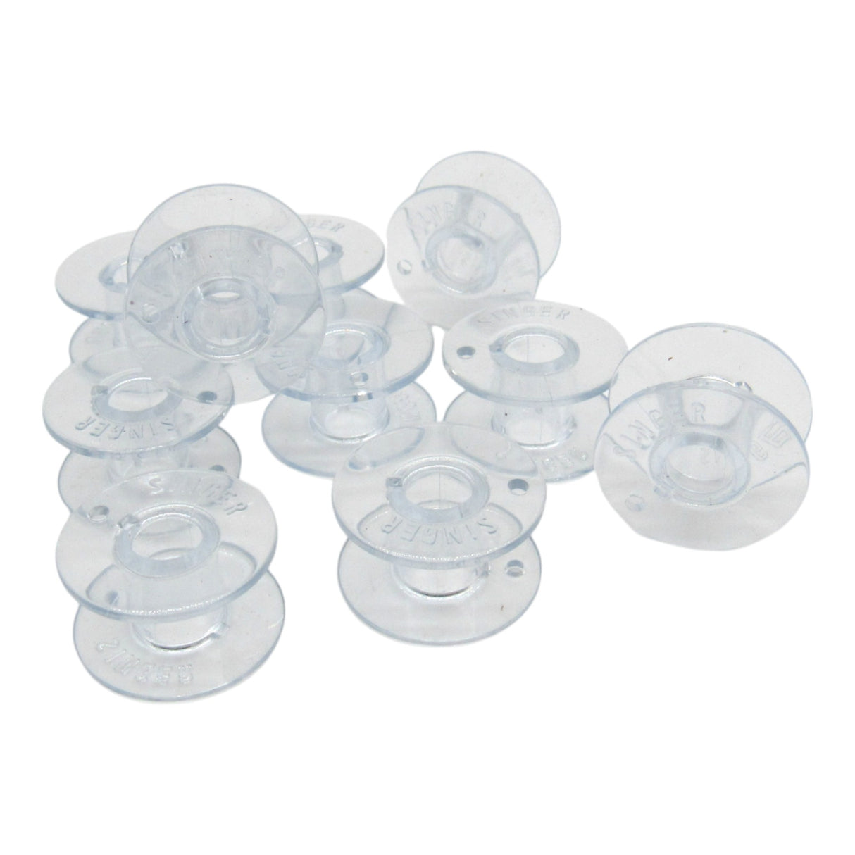 (10) Genuine Singer Class 15 Plastic Bobbins - Part #81348 - Central Michigan Sewing Supplies