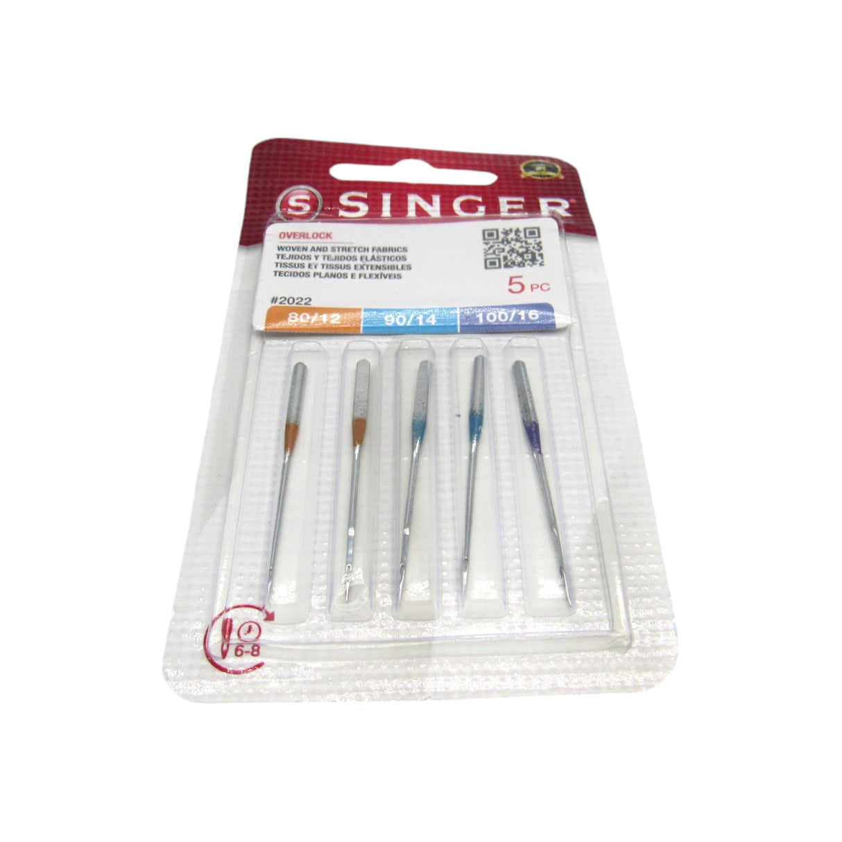 OverLock Serger Needles - Singer Brand #2022 Available in Size 12, 14 - Central Michigan Sewing Supplies