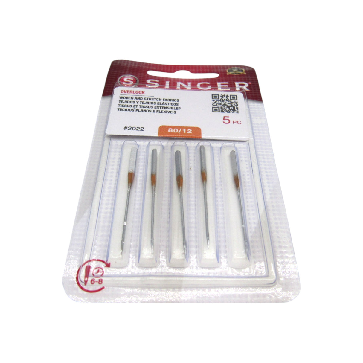 OverLock Serger Needles - Singer Brand #2022 Available in Size 12, 14 - Central Michigan Sewing Supplies