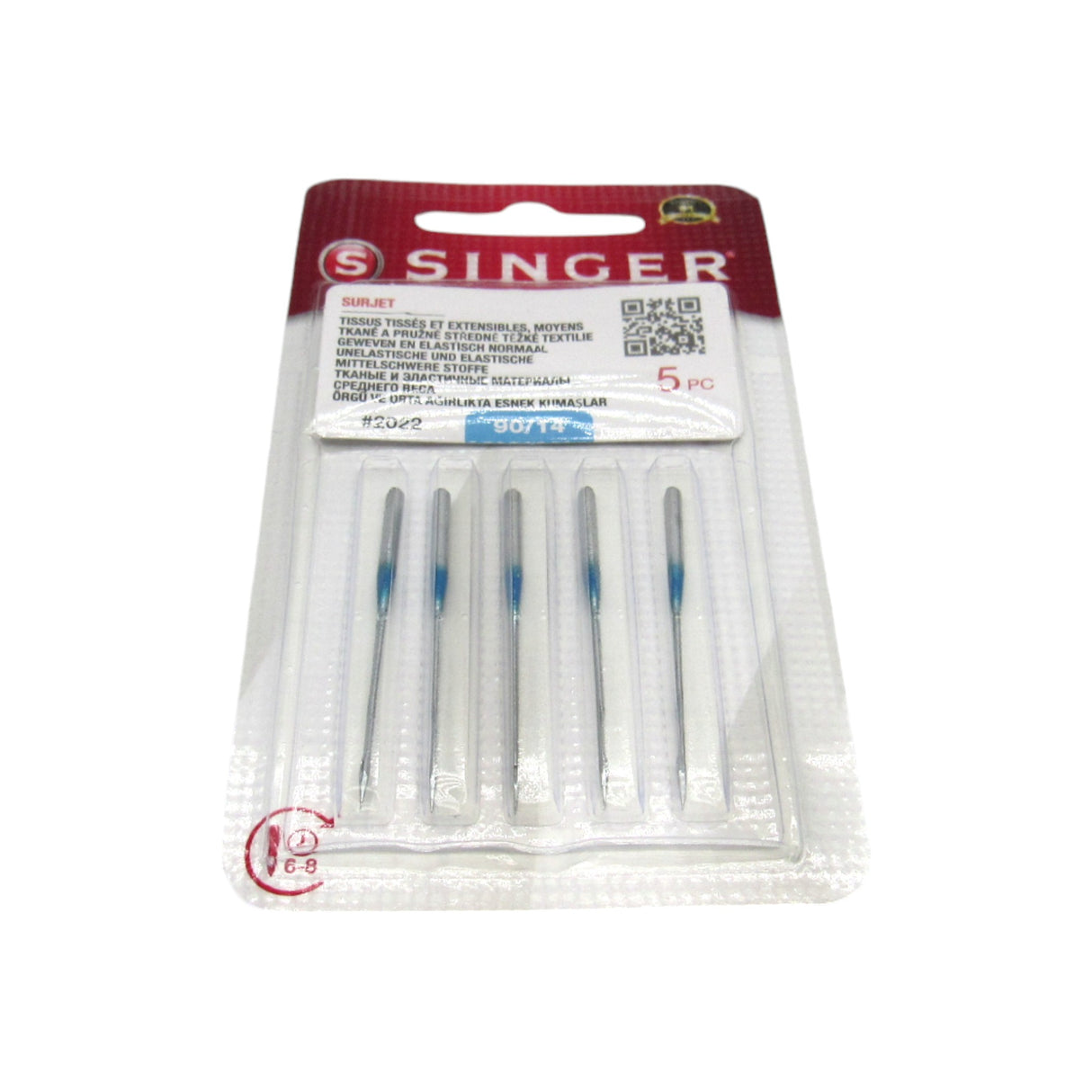 OverLock Serger Needles - Singer Brand #2022 Available in Size 12, 14 - Central Michigan Sewing Supplies