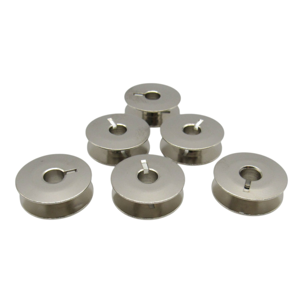 (6) Metal One Piece Bobbins - Bernina Part # 330.026.030 - Central Michigan Sewing Supplies