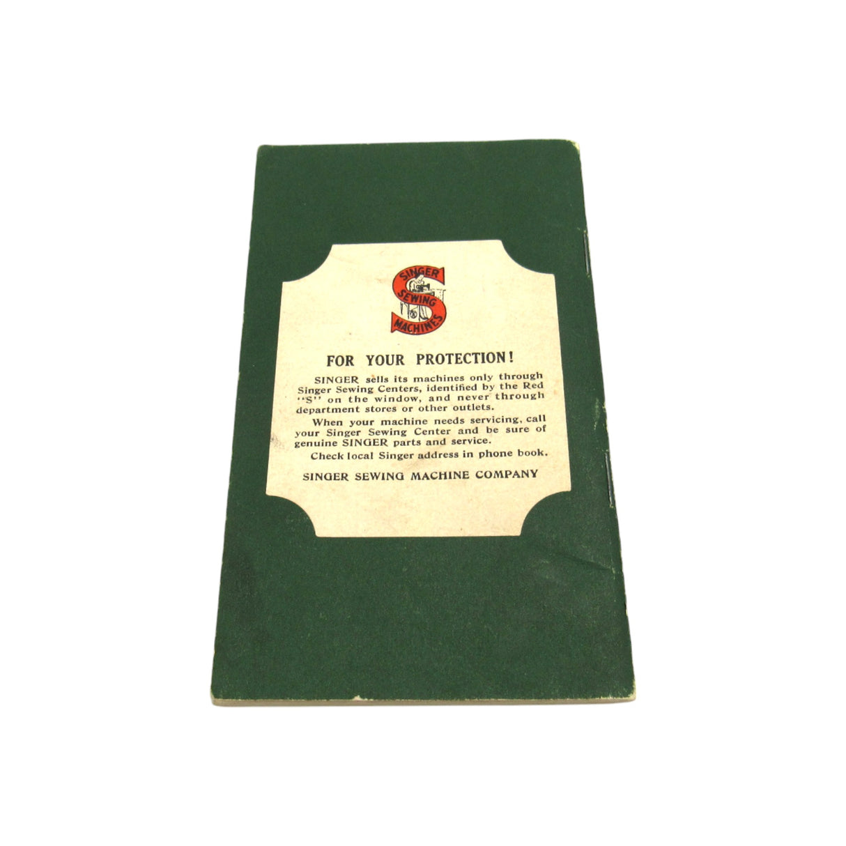 Vintage Original Singer Sewing Machine Model 66-16 Instruction Manual - Central Michigan Sewing Supplies