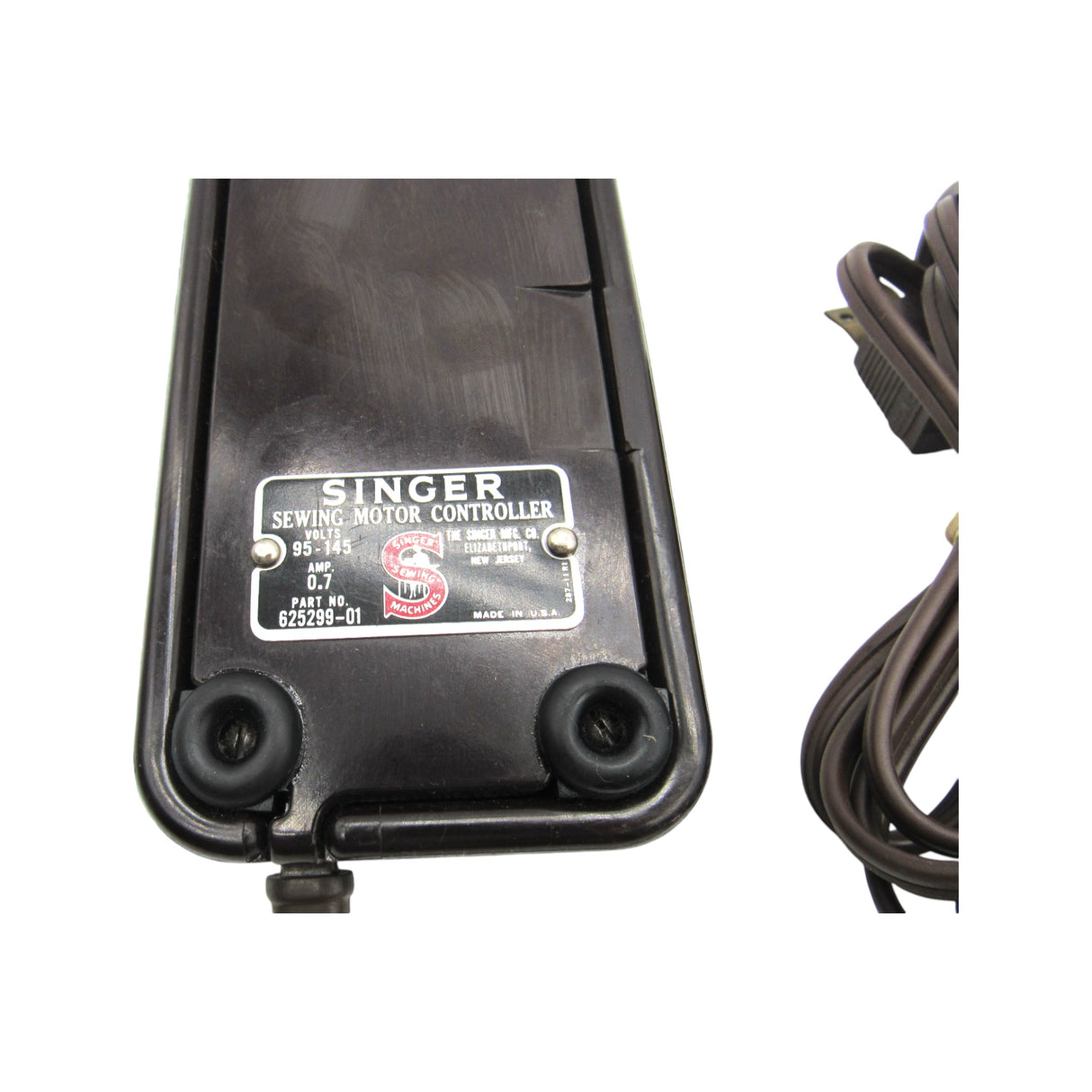 Vintage Original Singer Bakelite Foot Control Fits Models 500A, 503A (Brown) - Central Michigan Sewing Supplies