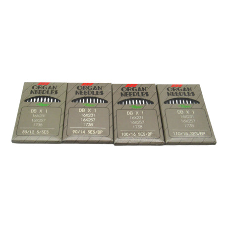 Organ Industrial Sewing Machine Needles Ball Point 16x257, 16x231, DBx1, 16x95 - Central Michigan Sewing Supplies