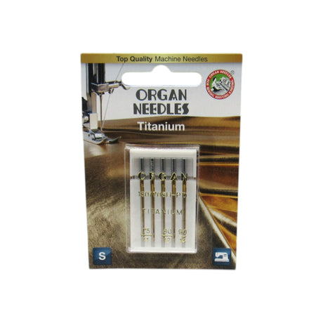 Organ Sewing Machine Needles Titanium Point- 15X1 - Central Michigan Sewing Supplies