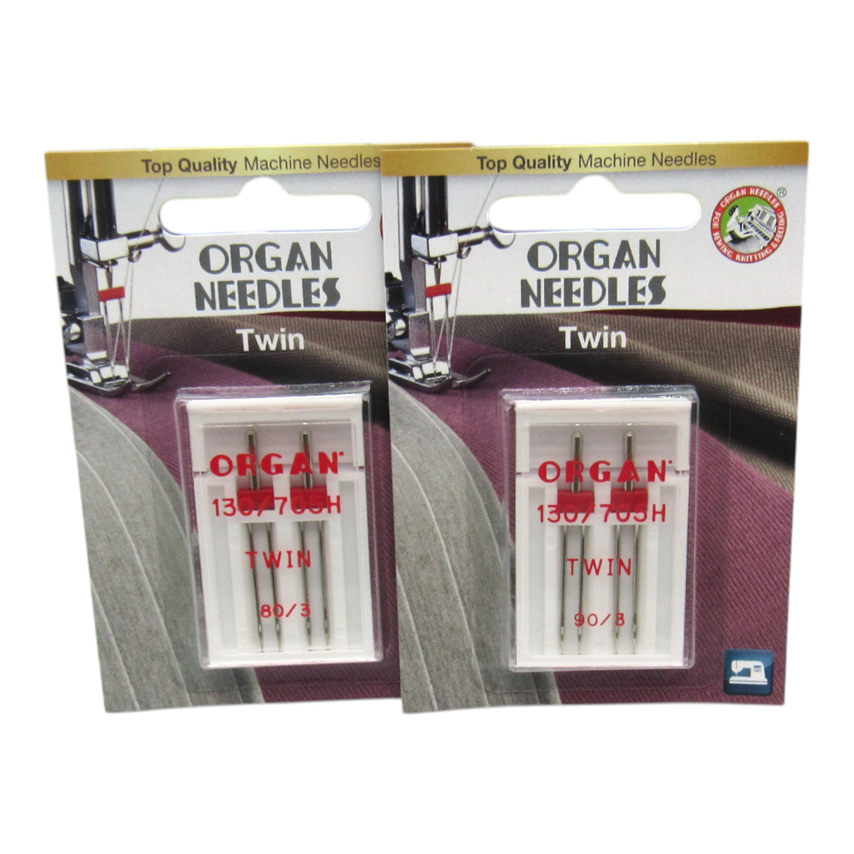 Organ Sewing Machine Twin Needles - 3 mm Wide - Central Michigan Sewing Supplies