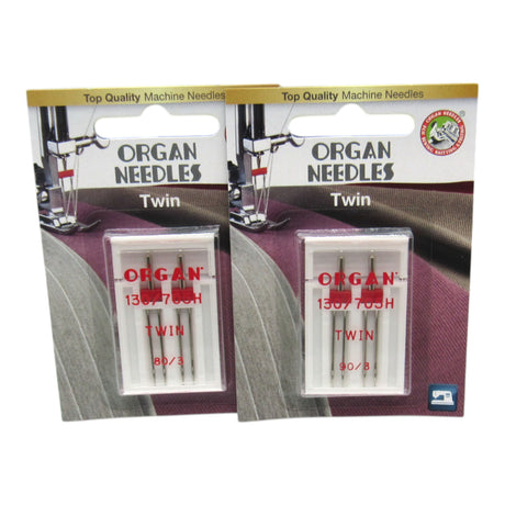Organ Sewing Machine Twin Needles - 3 mm Wide - Central Michigan Sewing Supplies
