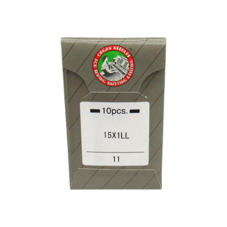 Organ Needles Leather Point Pack of Ten 15X1 Available in size 11, 14, 16, 18, - Central Michigan Sewing Supplies