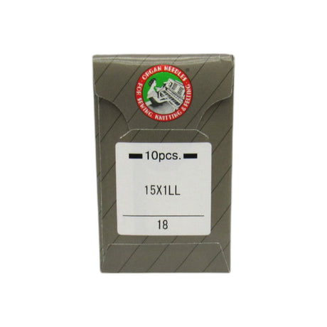 Organ Needles Leather Point Pack of Ten 15X1 Available in size 11, 14, 16, 18, - Central Michigan Sewing Supplies
