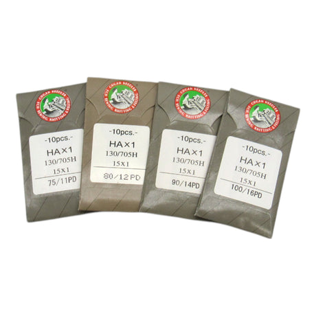 Organ Needles Titanium Point- 15X1 Available in size 11, 12, 14, 16 - Central Michigan Sewing Supplies