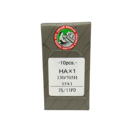 Organ Needles Titanium Point- 15X1 Available in size 11, 12, 14, 16 - Central Michigan Sewing Supplies