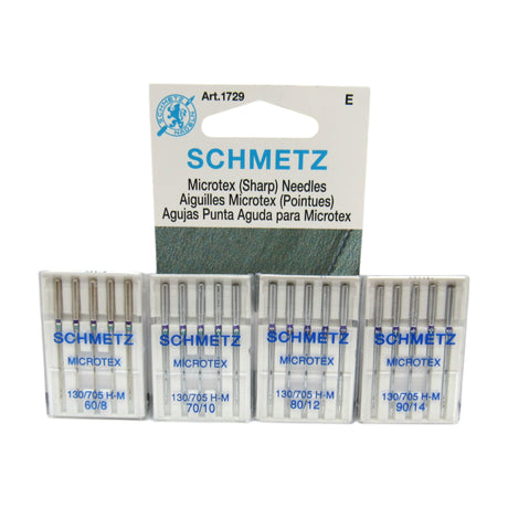 Schmetz Microtex Needles Fits Singer Models 15, 27, 28, 66, 99, 201, 221, 301, 401, 403, 404, 500, 503, Most Home Machines - Central Michigan Sewing Supplies