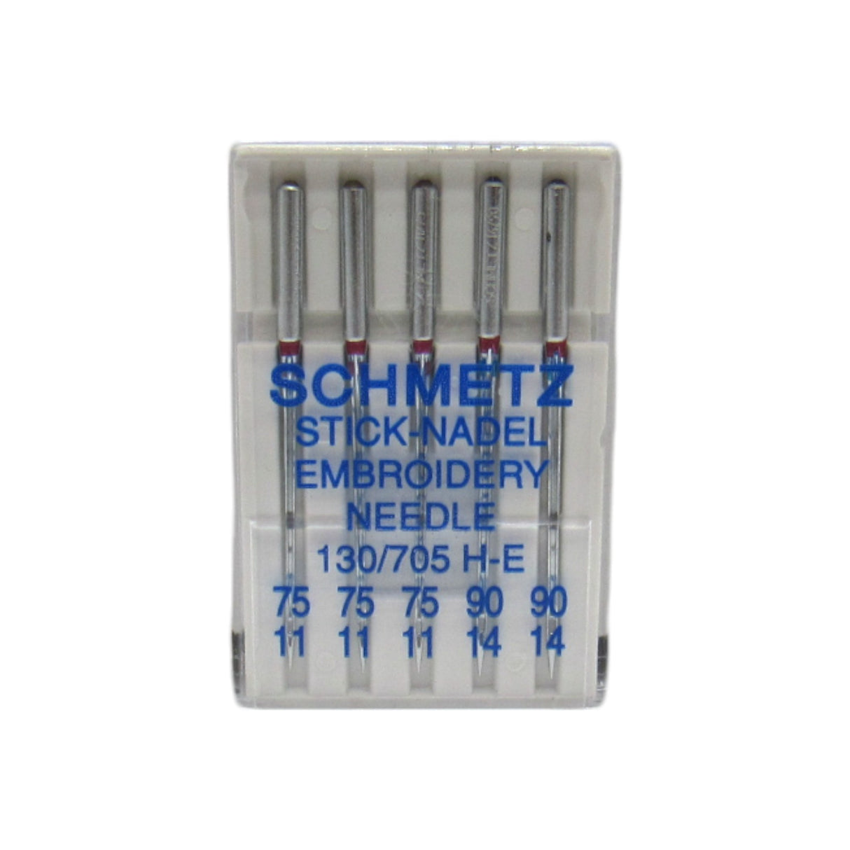 Schmetz Embroidery Needles 15x1 Available in size 11, 14, Assortment pack - Central Michigan Sewing Supplies