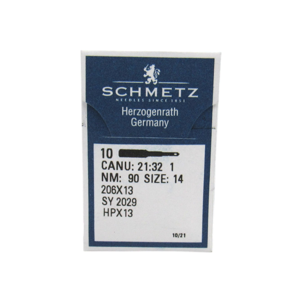 Schmetz Needles 10 Pack 206x13 Available in Size 12 & 14 - Central Michigan Sewing Supplies