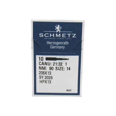 Schmetz Needles 10 Pack 206x13 Available in Size 12 & 14 - Central Michigan Sewing Supplies