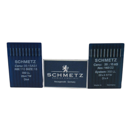 Schmetz Industrial Sewing Machine Leather Needles 29x4 Available in size 18 and 22 Fits Singer Models 29K, 29 - Central Michigan Sewing Supplies