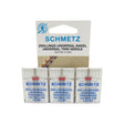 Schmetz Sewing Machine Twin Needle 4 mm Wide Available is size 12, 14, 16 - Central Michigan Sewing Supplies