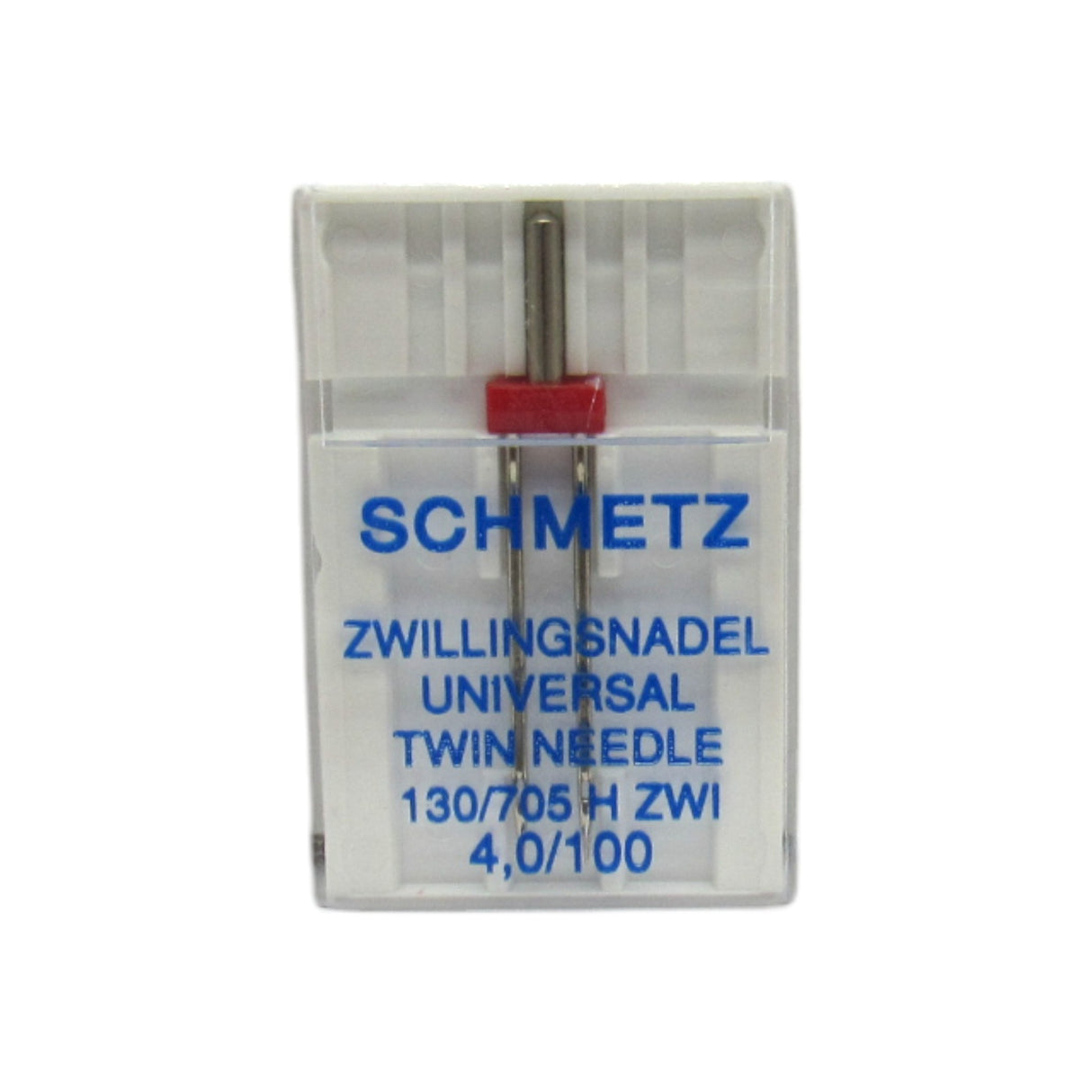 Schmetz Sewing Machine Twin Needle 4 mm Wide Available is size 12, 14, 16 - Central Michigan Sewing Supplies