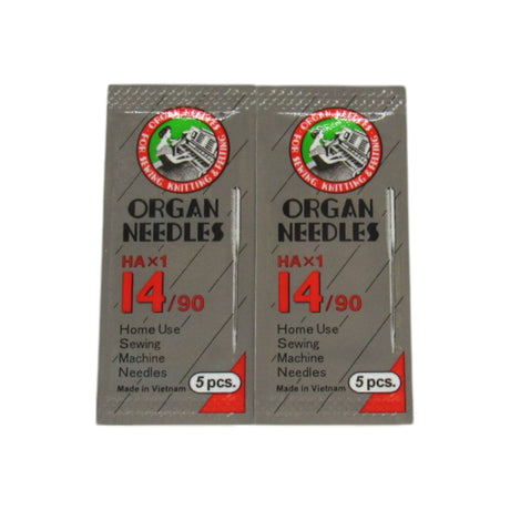 Organ Needles Sharp Point- 15X1 Available in size 9, 11, 12, 14, 16, 18, 20 - Central Michigan Sewing Supplies