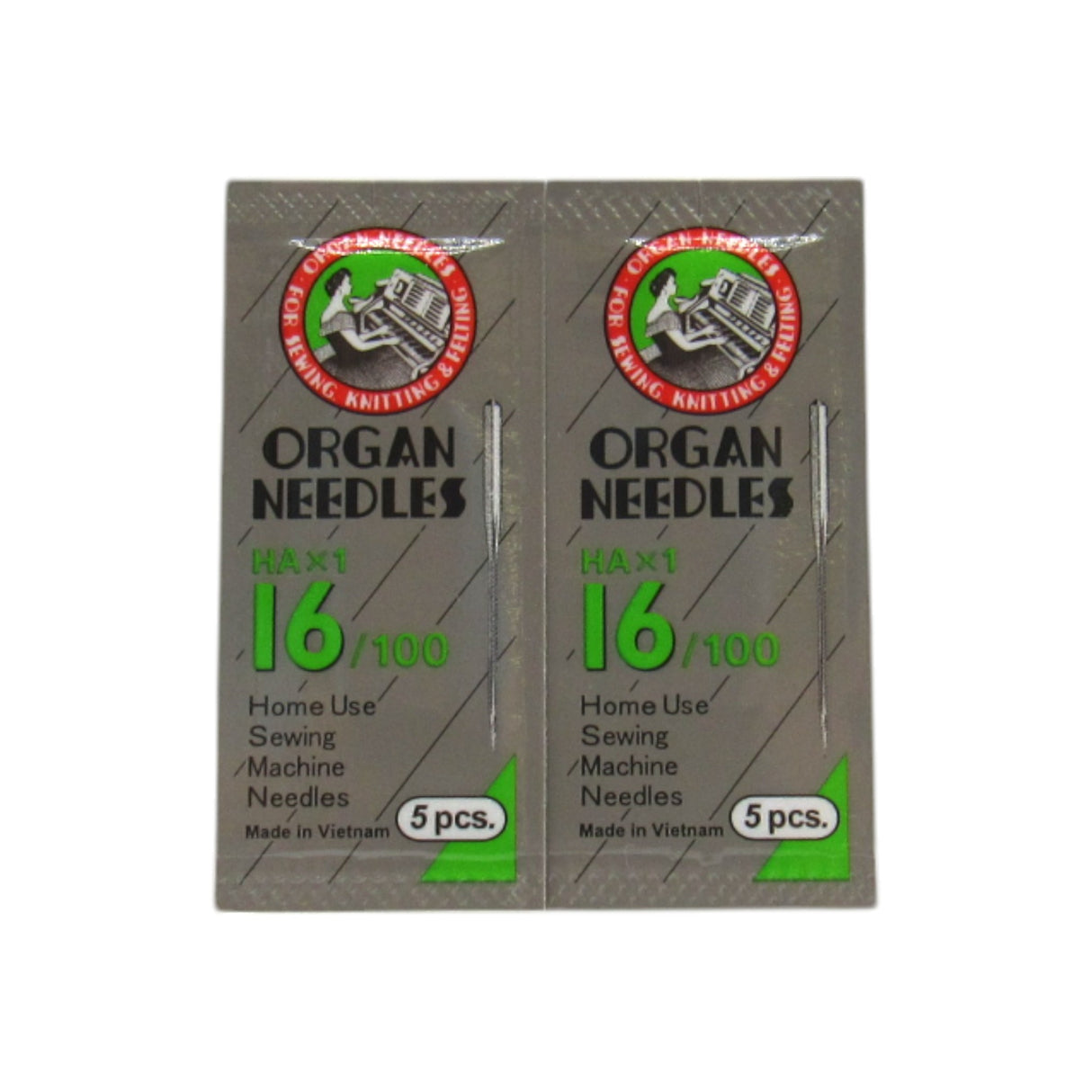 Organ Needles Sharp Point- 15X1 Available in size 9, 11, 12, 14, 16, 18, 20 - Central Michigan Sewing Supplies