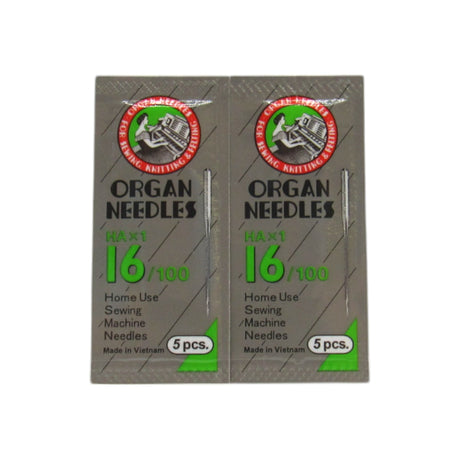 Organ Needles Sharp Point- 15X1 Available in size 9, 11, 12, 14, 16, 18, 20 - Central Michigan Sewing Supplies