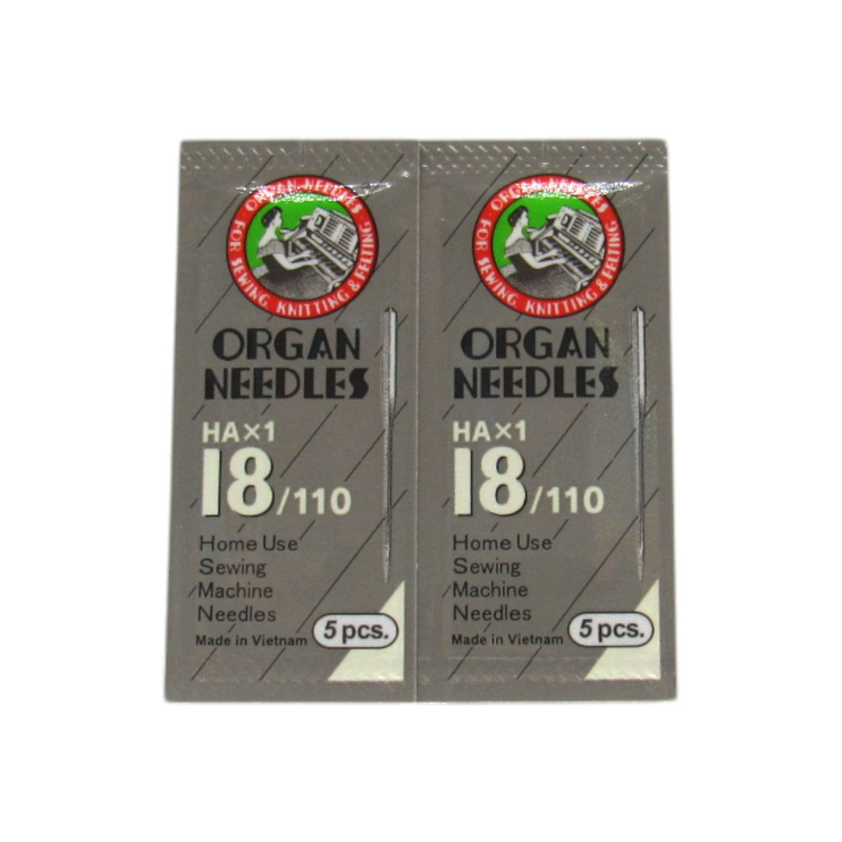 Organ Needles Sharp Point- 15X1 Available in size 9, 11, 12, 14, 16, 18, 20 - Central Michigan Sewing Supplies